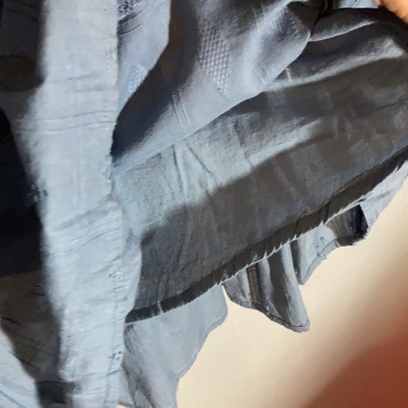 BeBop ruffled sleeveless blue mini dress Sz M - Picture 10 of 10